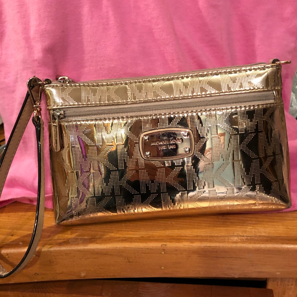Michael Kors Rose gold Metallic Wristlet